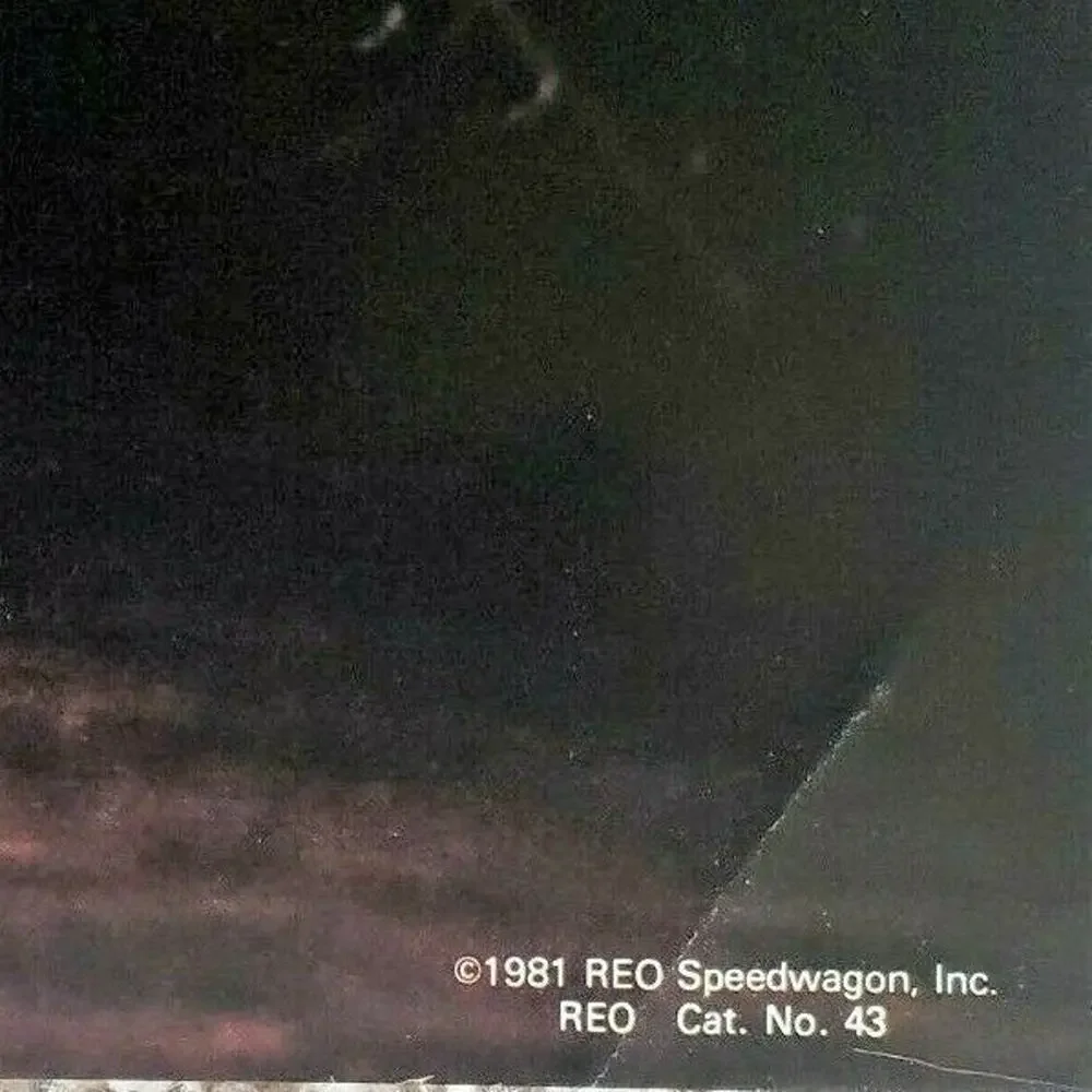 Vintage 1981 REO Speedwagon Concert Poster Cat. No. 43 32